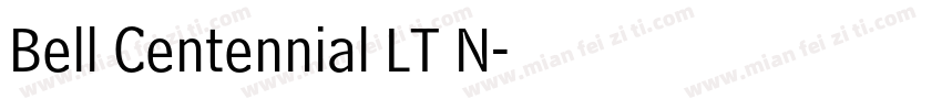Bell Centennial LT N字体转换